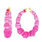 Bamboo Colorful Acrylic Earrings 50mm
